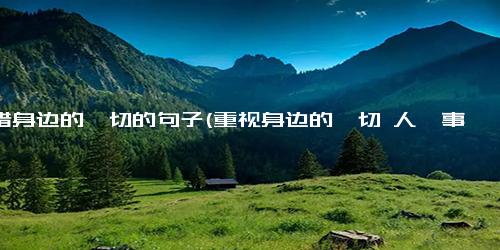 珍惜身边的一切的句子(重视身边的一切 人、事、物)
